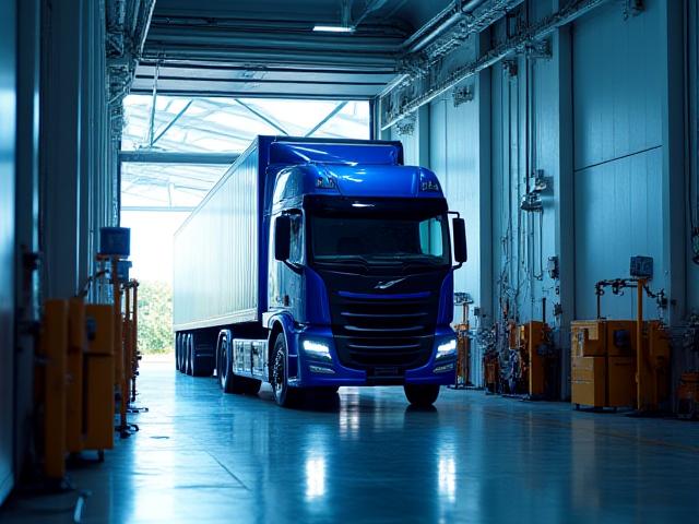 Full truckload shipping operation with a loaded AVA JAMES trailer