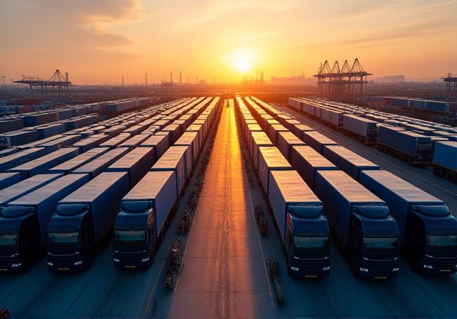 Logistics hub at the US-Mexico border